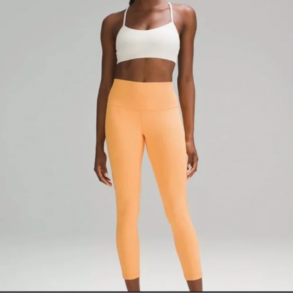 Lululemon Orange High Rise Leggings